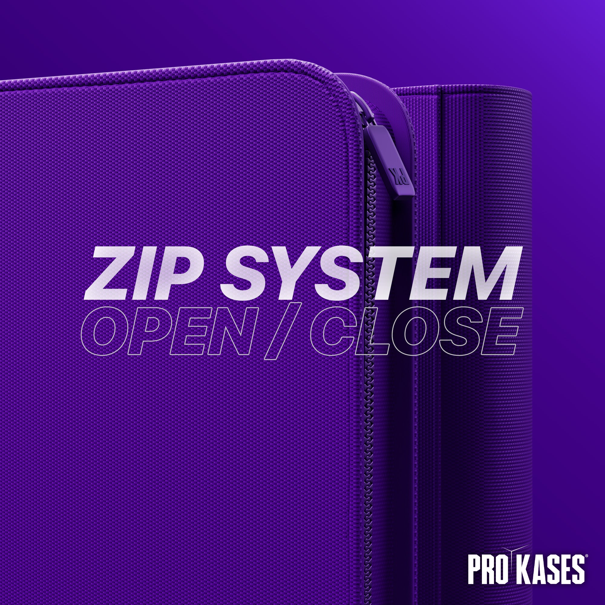 CLASSEUR ZIP VIOLET 288 TOPLOADERS