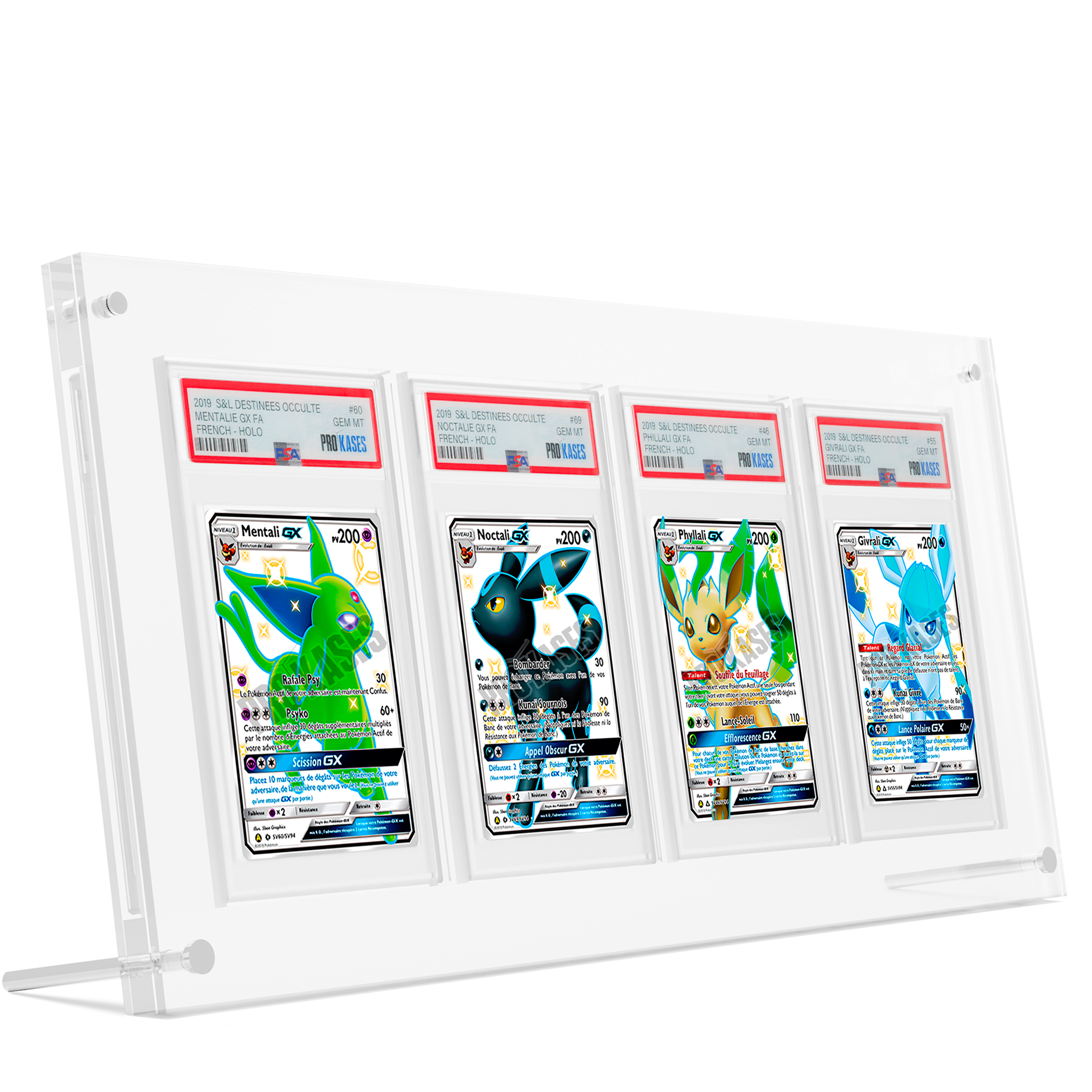 PROTECTION ACRYLIQUE POUR 4 CARTES GRADÉES PSA
