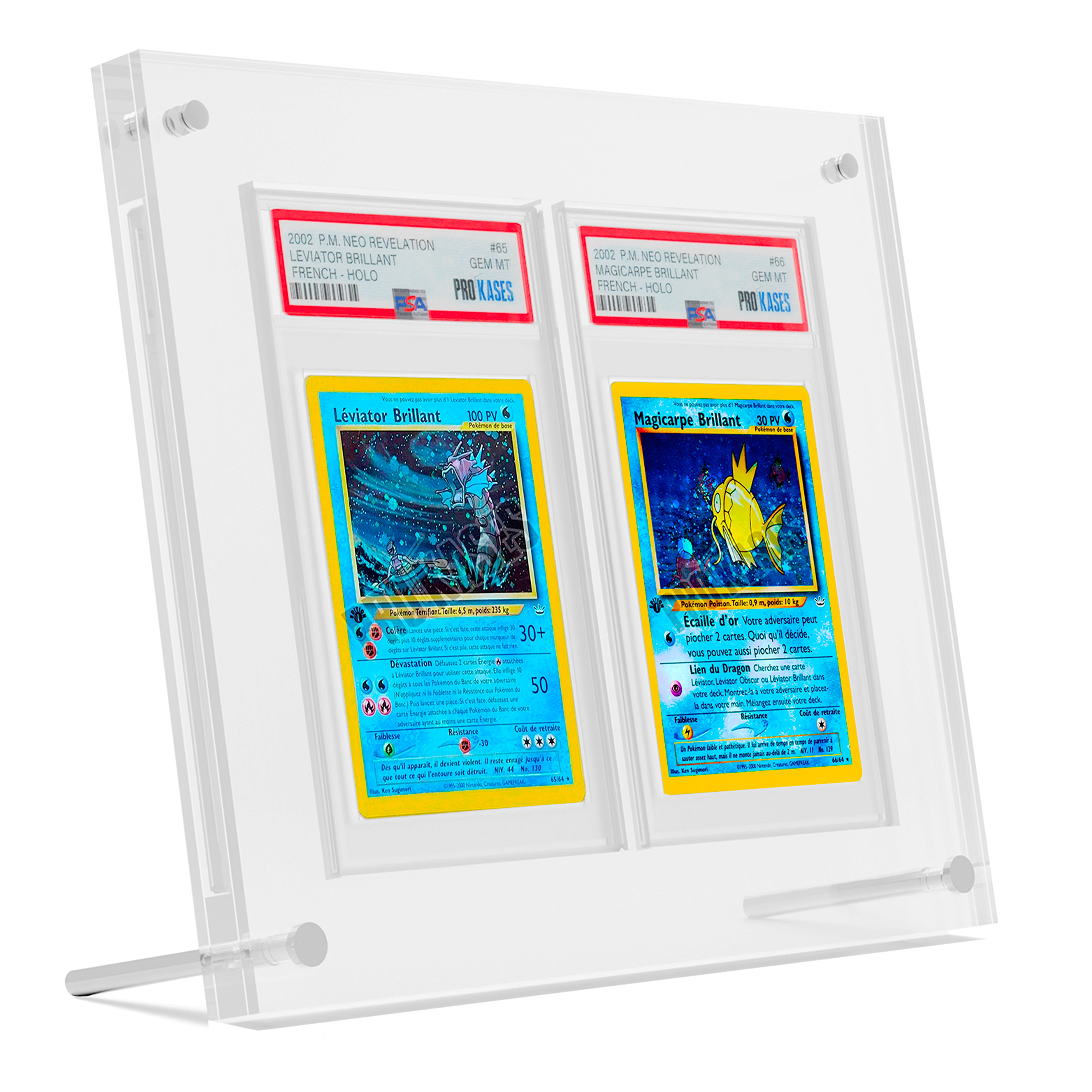 PROTECTION ACRYLIQUE POUR 2 CARTES GRADÉES PSA