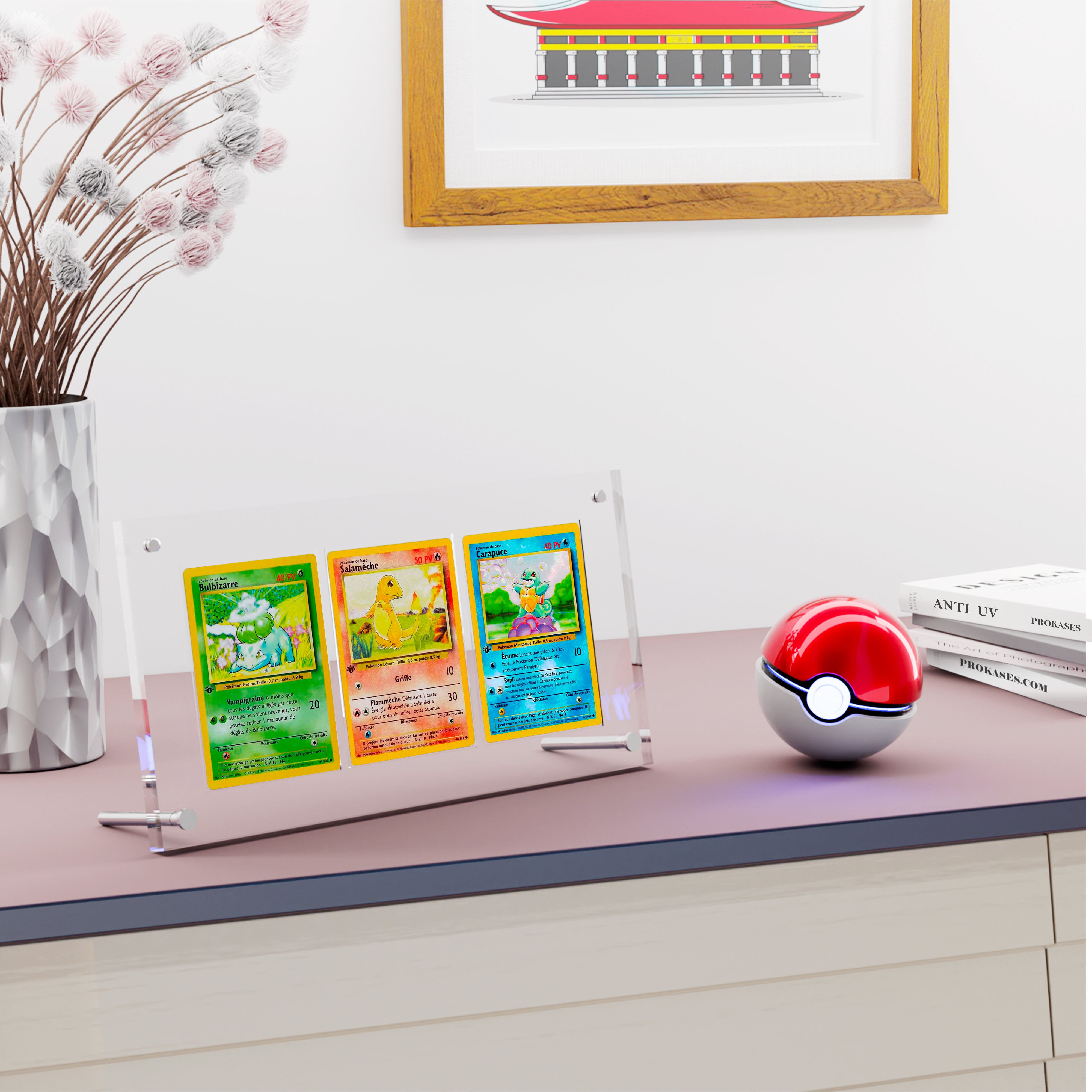 Acrylic protection for 3 cards