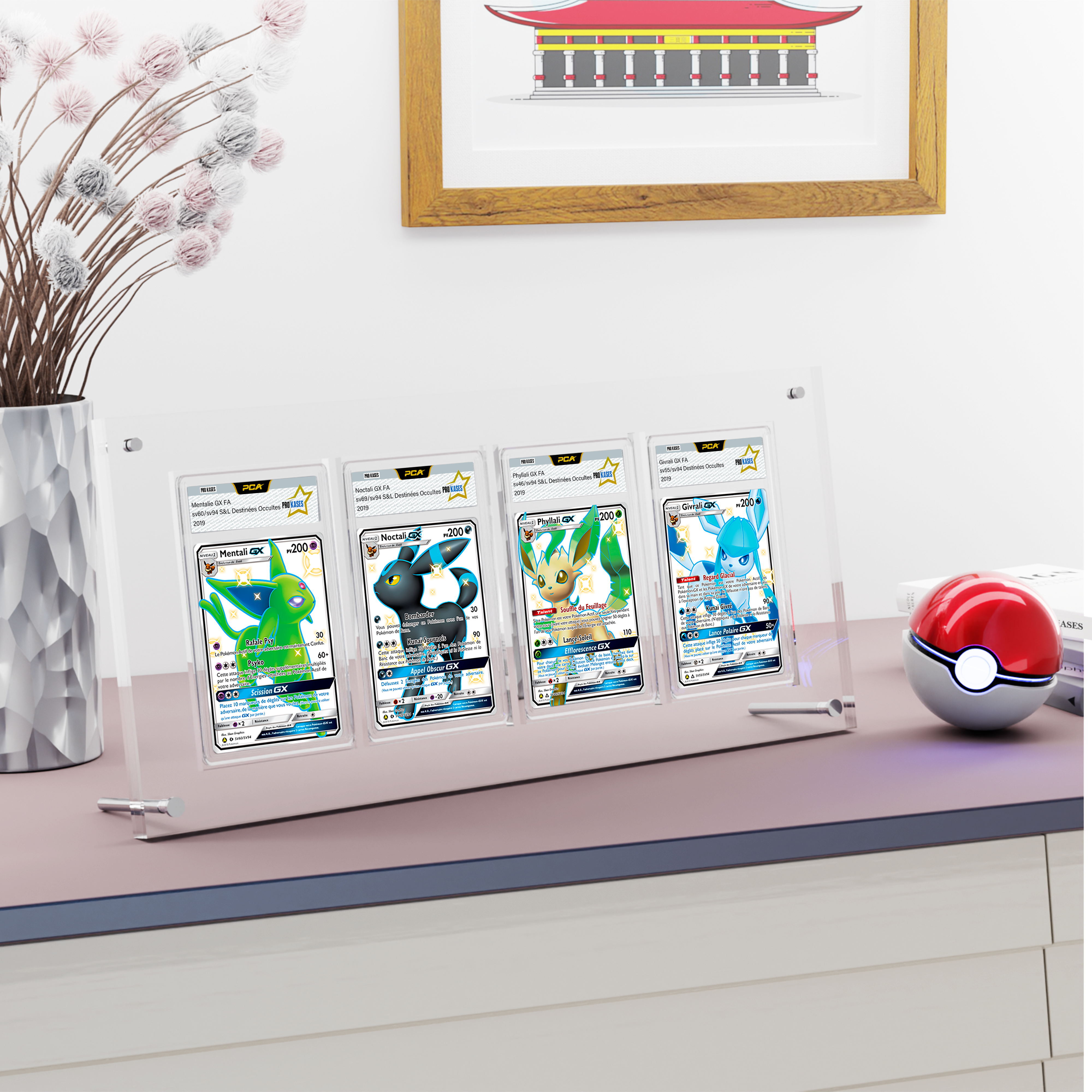 PROTECTION ACRYLIQUE POUR 4 CARTES GRADÉES PCA