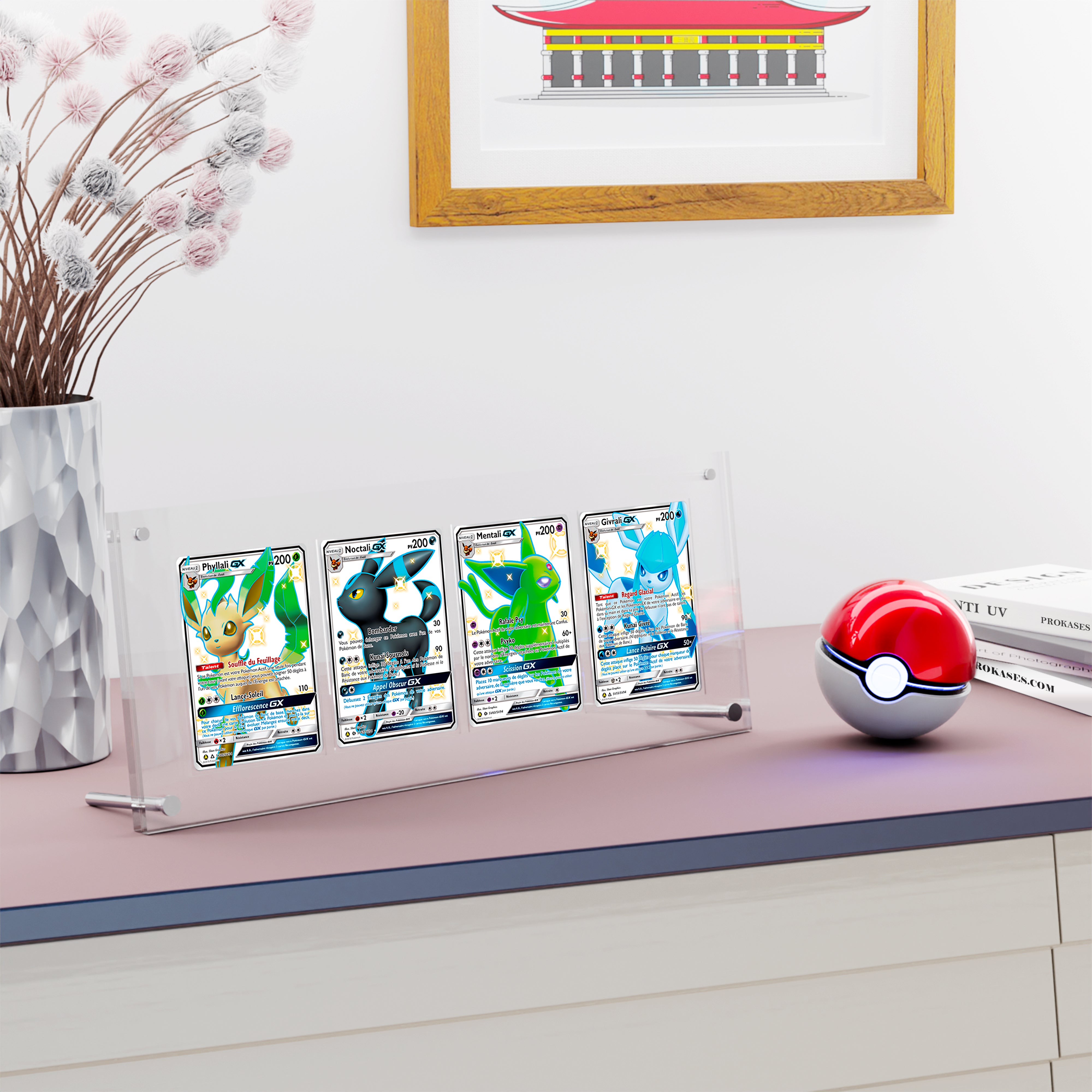 Acrylic protection for 4 cards