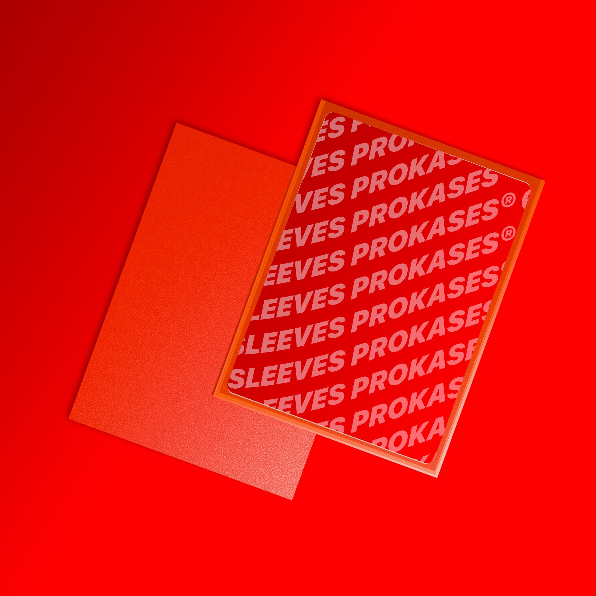 SLEEVES COULEUR ROUGE FLAMME 97 × 64 MM – X100