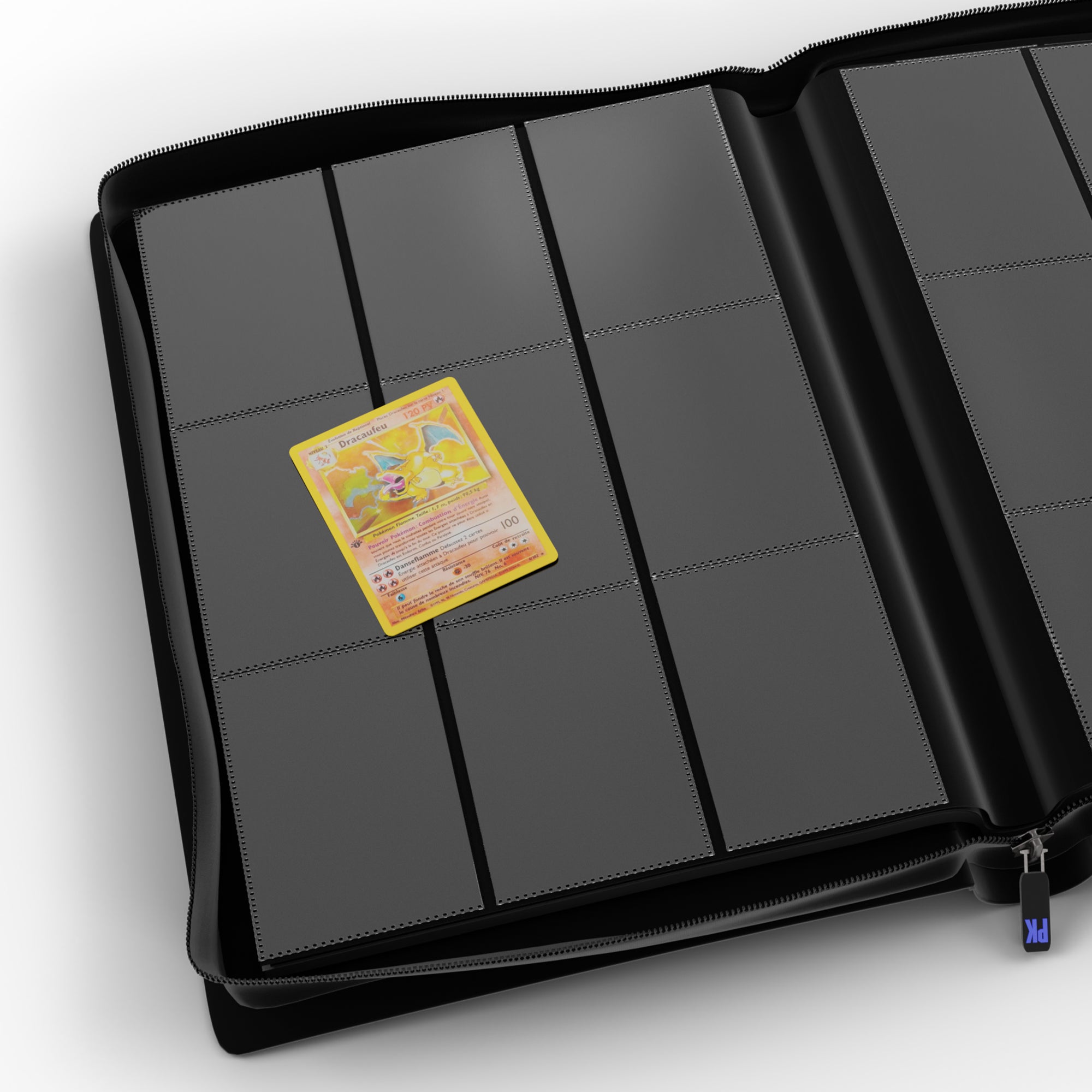 CLASSEUR ZIP NOIR 432 CARTES 3X3