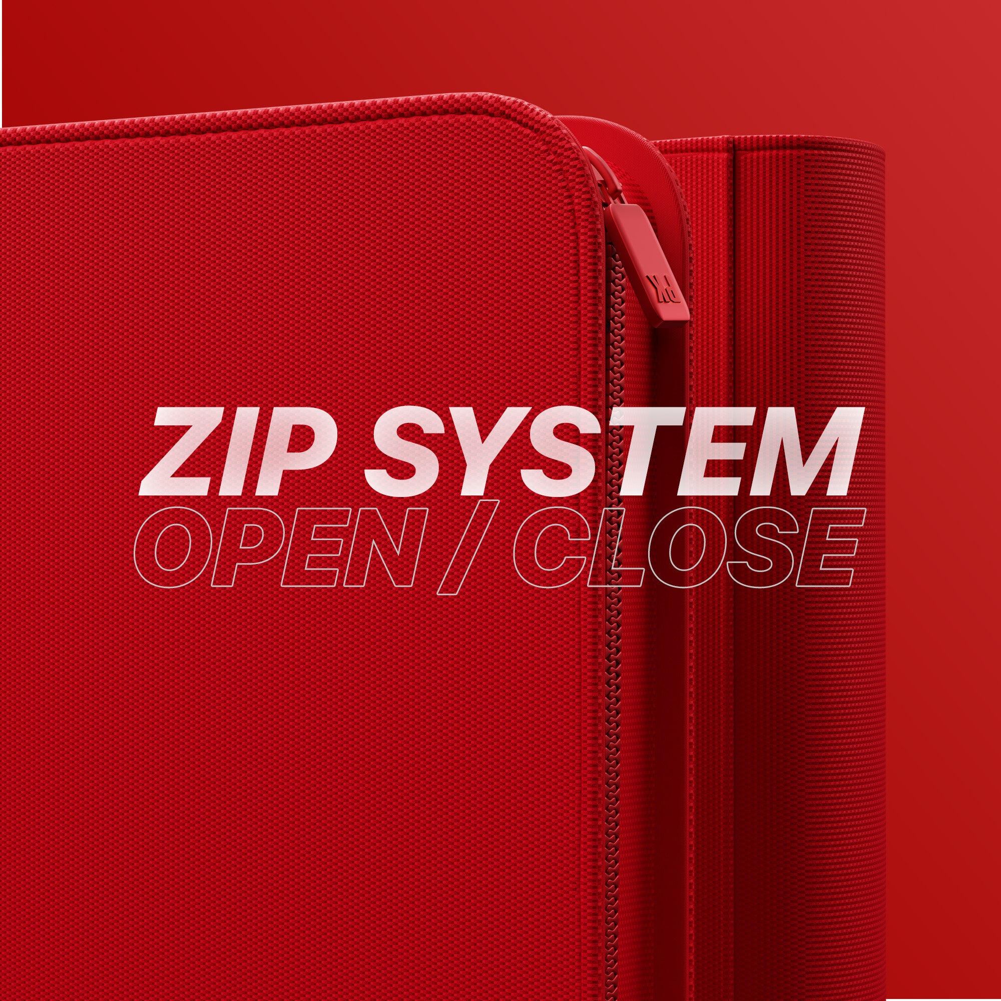 CLASSEUR ZIP ROUGE 288 TOPLOADERS