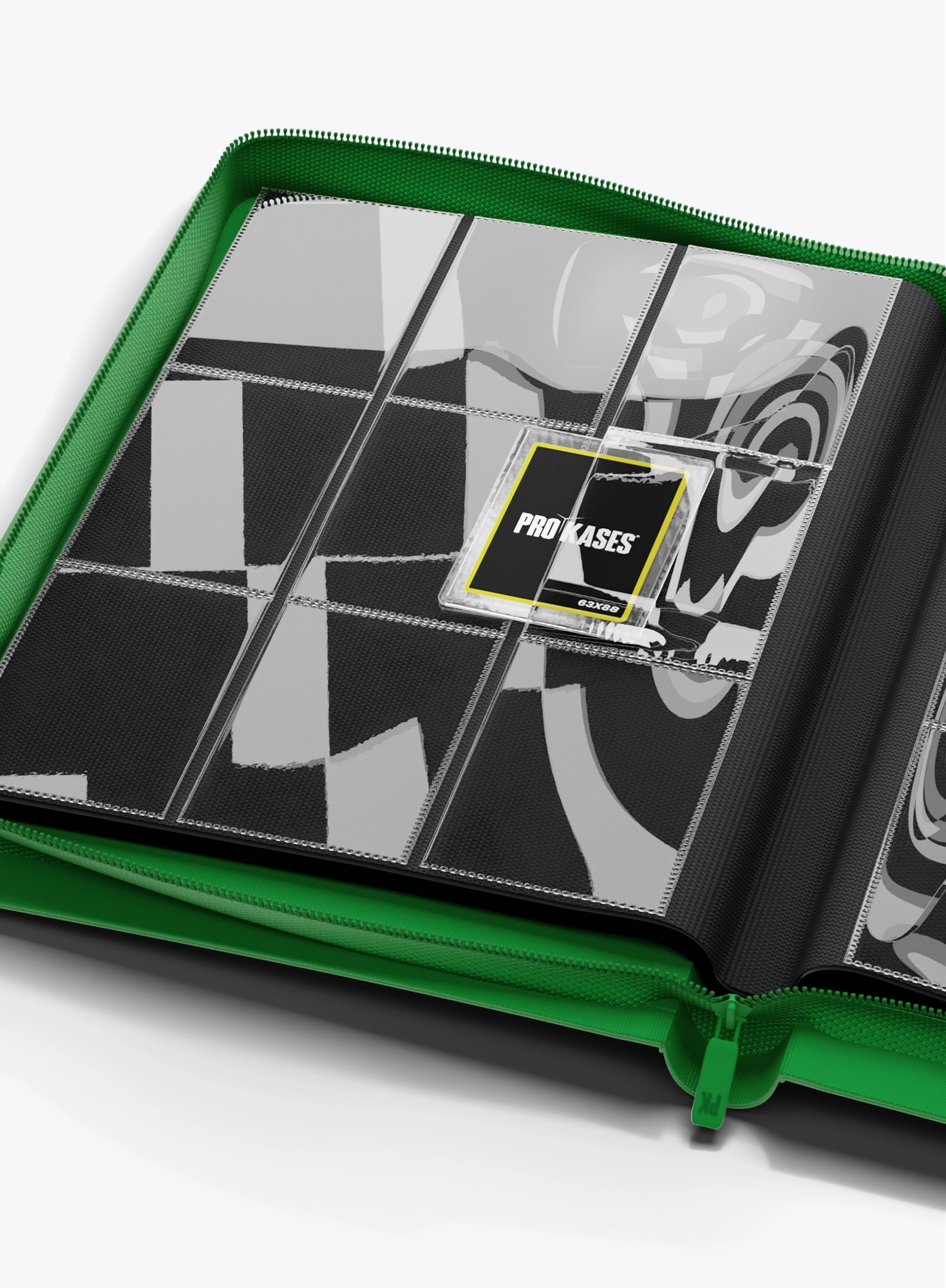 Classeur 288 toploaders Prokases vert – 3x3, 9 pockets cartes à collectionner