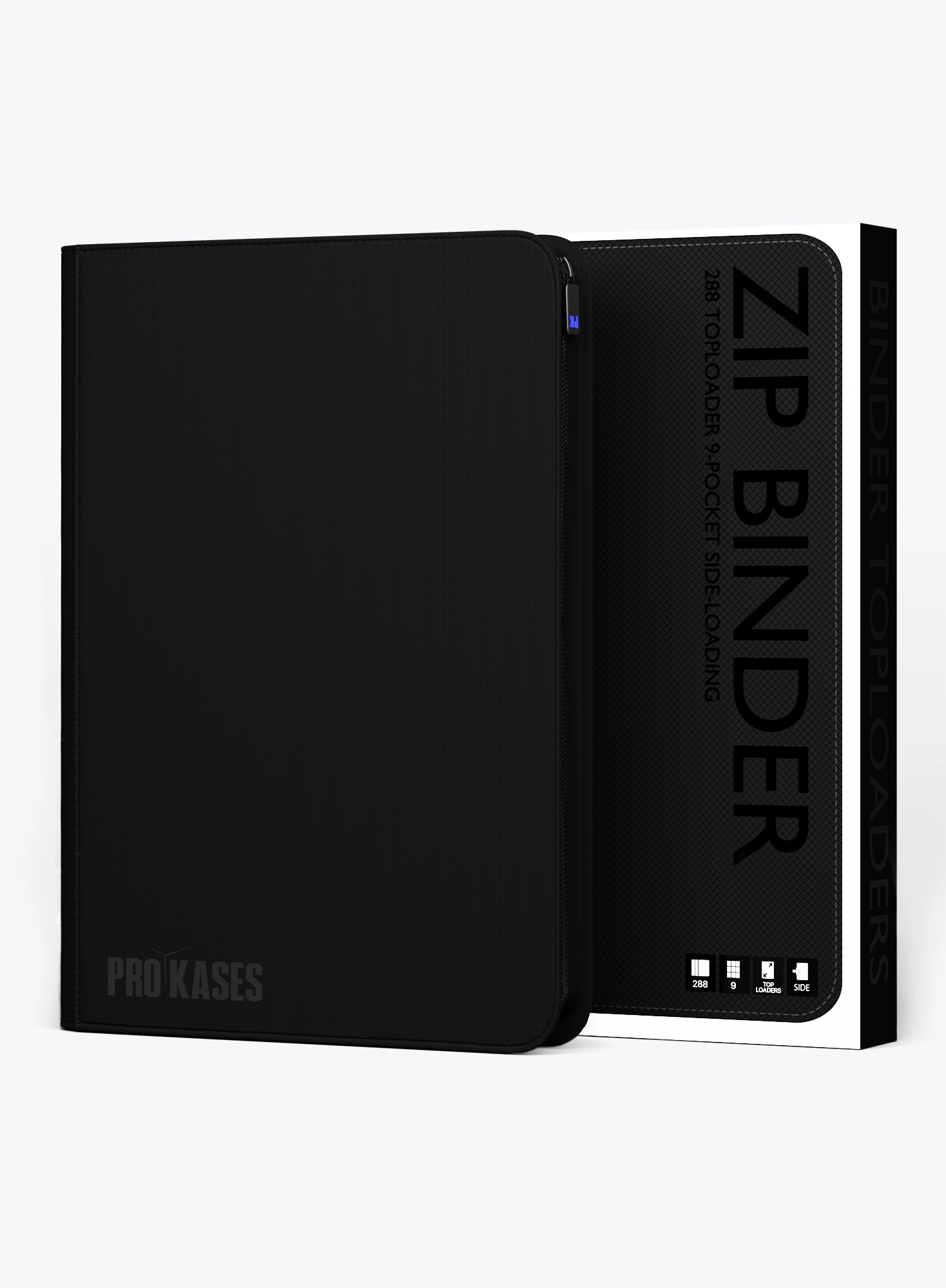 CLASSEUR 288 TOPLOADERS NOIR 3X3