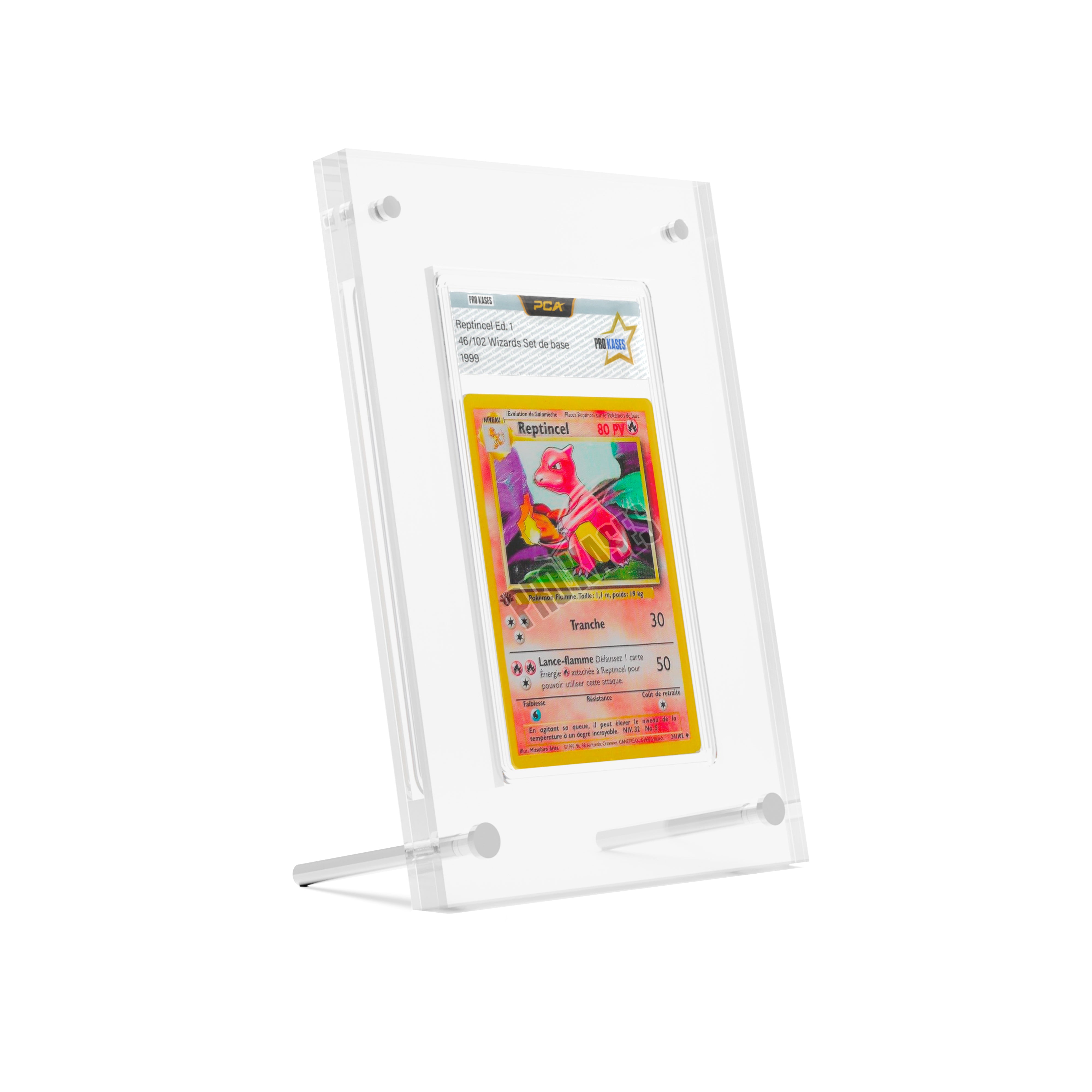 Cadre / boite en acrylique / plexiglass de protection pour cartes Pokemon  certifiée PCA