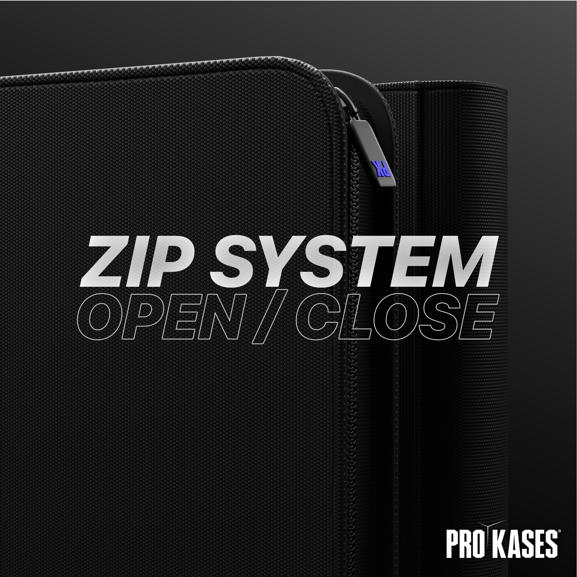 CLASSEUR ZIP NOIR 288 TOPLOADERS 3X3