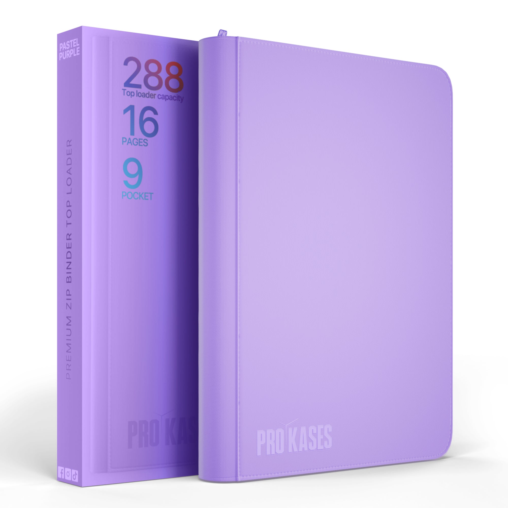 Zip Binder Violet capacité / 288 toploaders