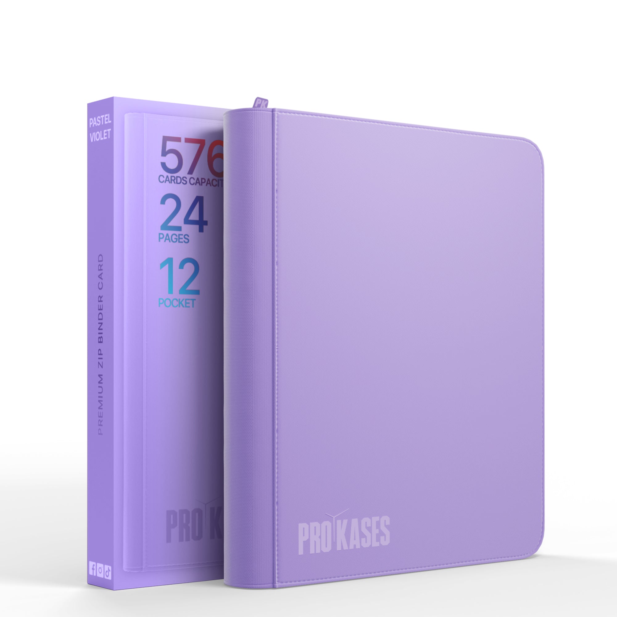 Zip Binder Violet capacité / 576 cartes