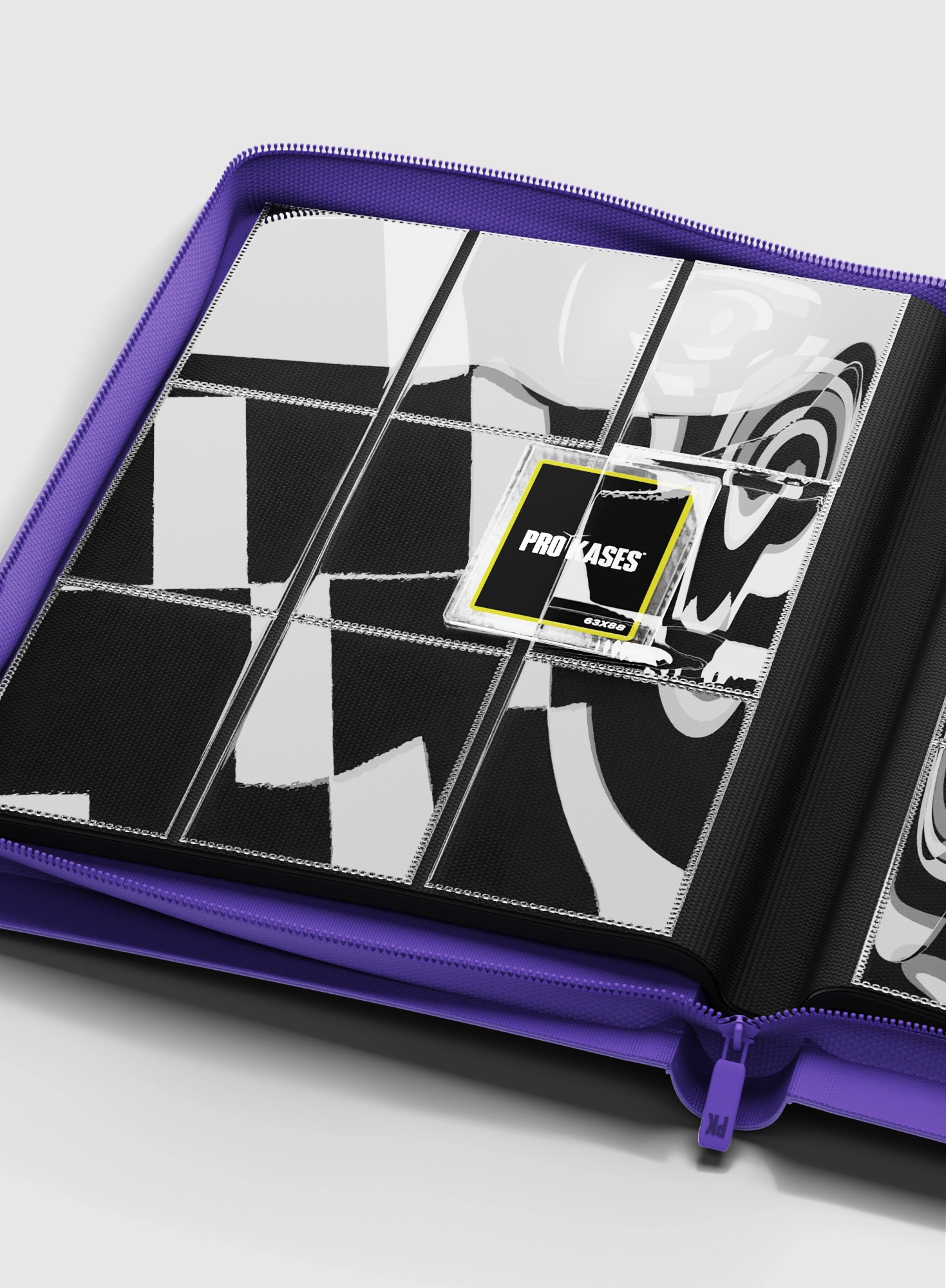 CLASSEUR ZIP VIOLET 288 TOPLOADERS