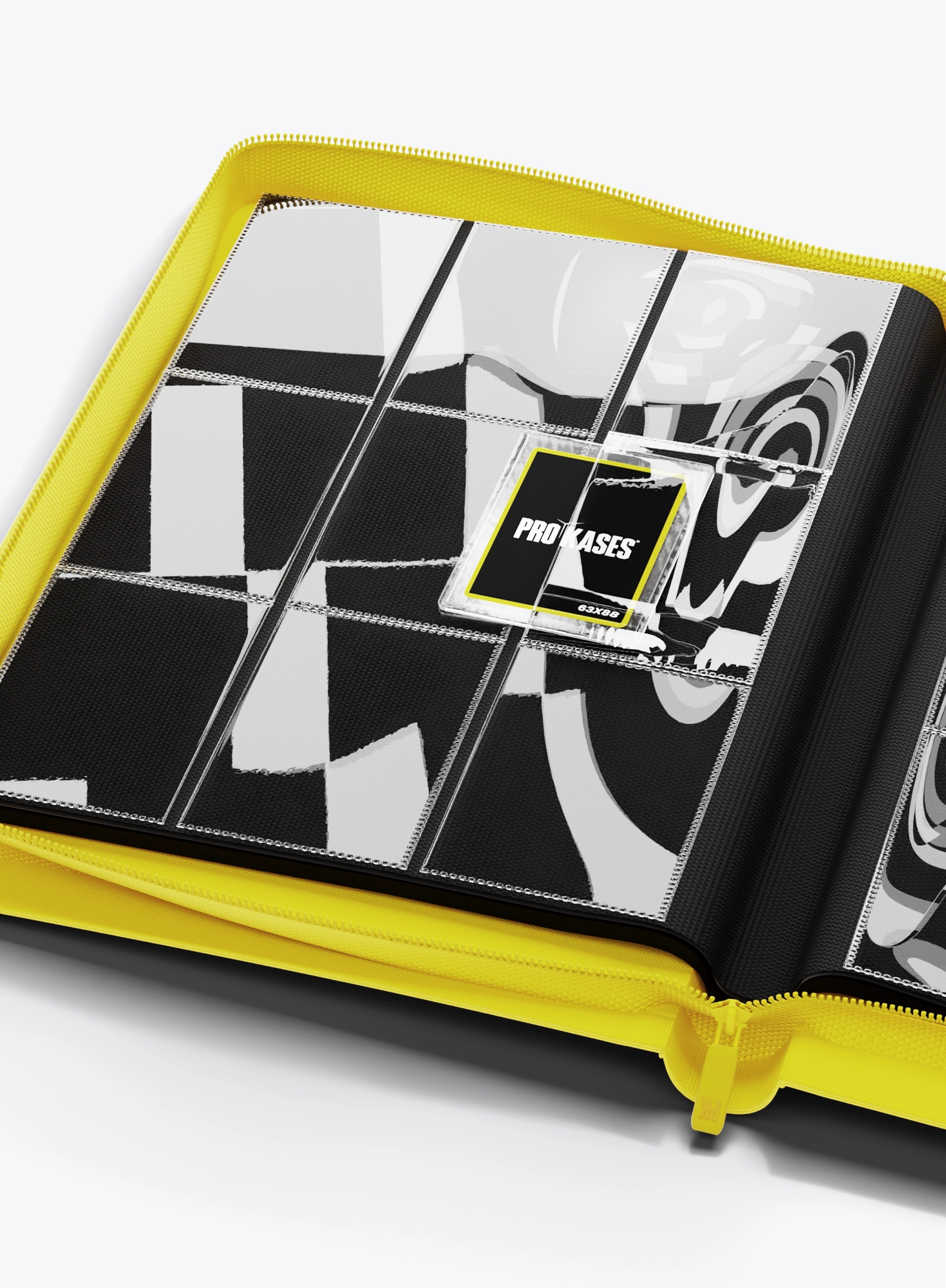 Classeur 288 toploaders Prokases jaune – 3x3, 9 pockets, cartes à collectionner