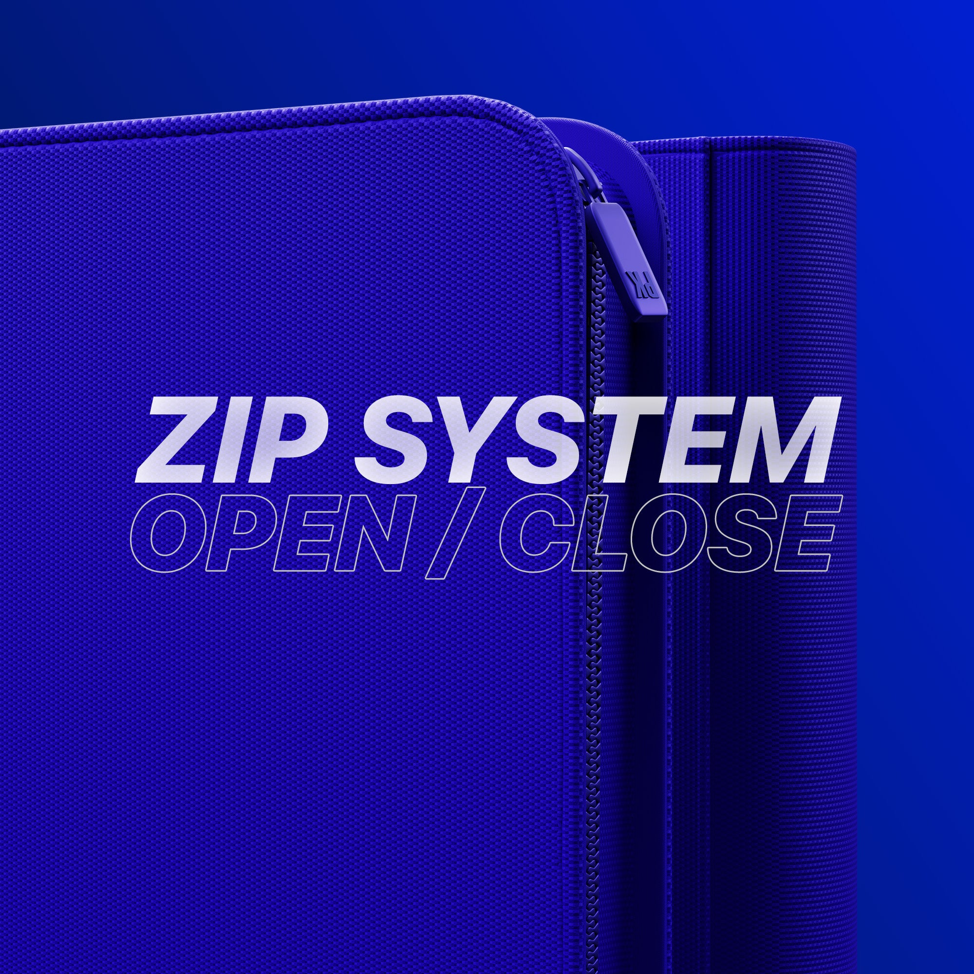 CLASSEUR ZIP BLEU 288 TOPLOADERS