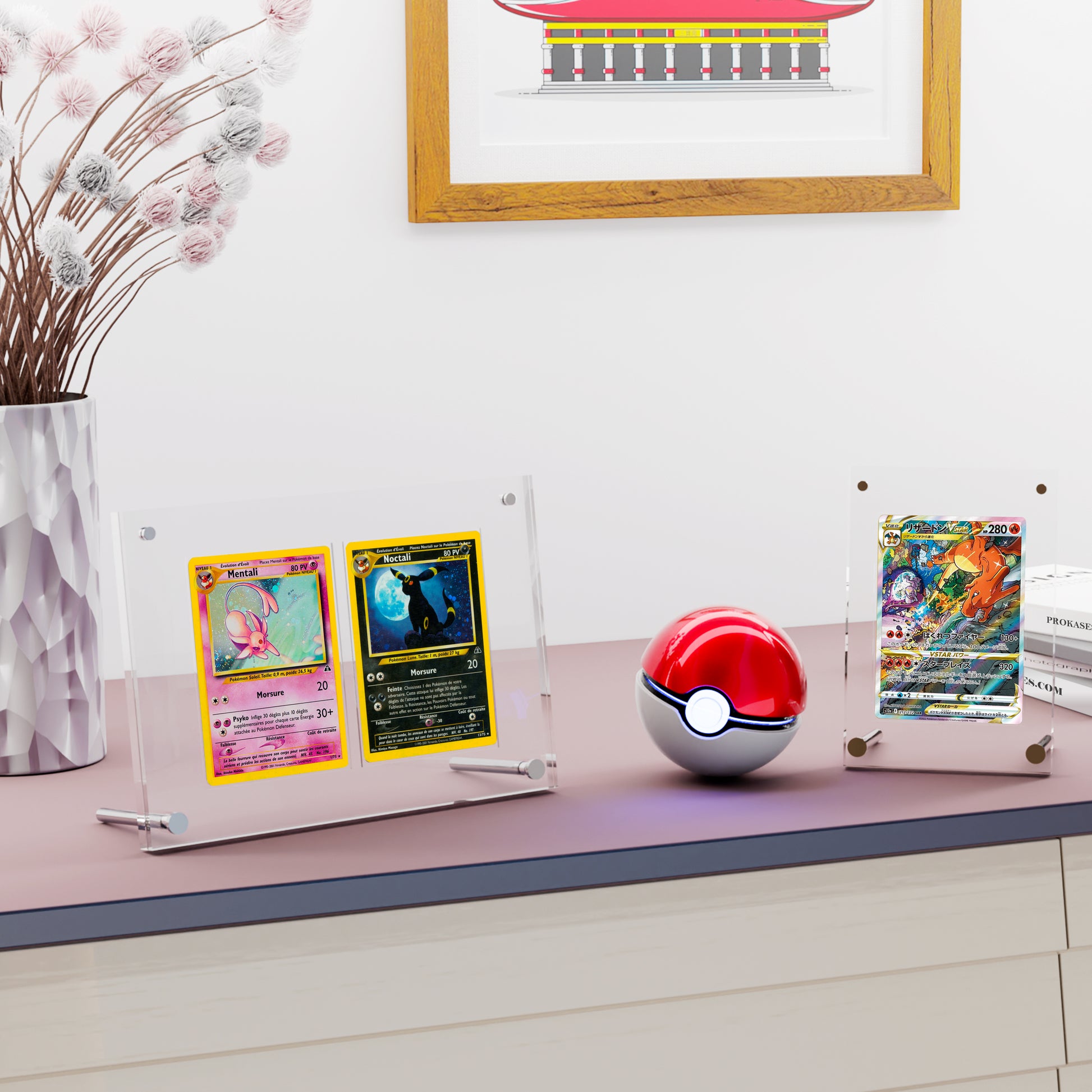 Cadre Acrylique pour carte pokémon (Display Frame) du Pokémon Center