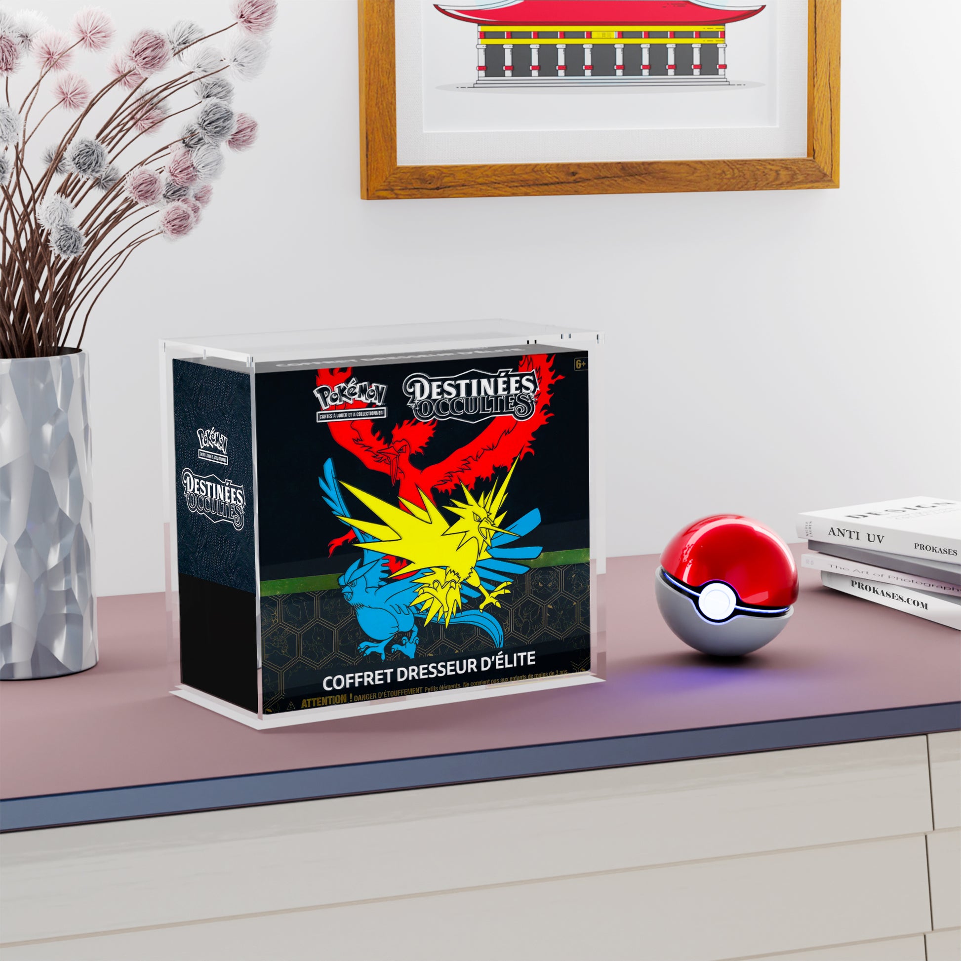 Protection acrylique premium pour ETB Ultra Premium Pokémon 25 ANS